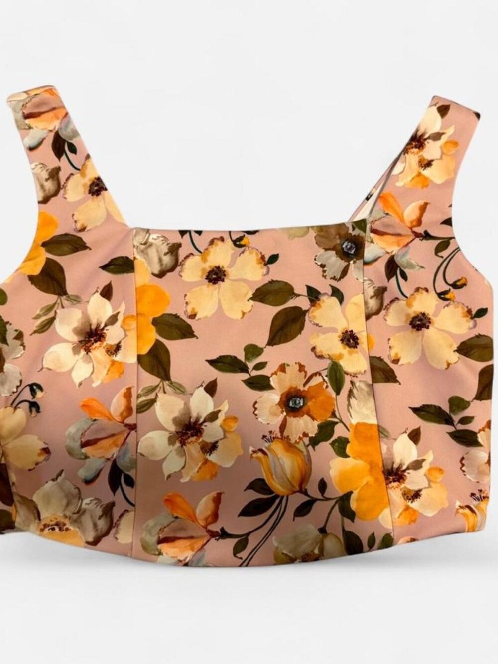 New With Tags - Pink Floral Crop Top